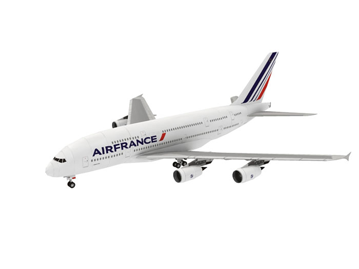 Air France Airbus A380 Paper Model