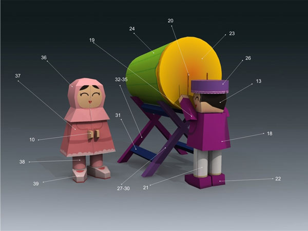 Idul Fitri Papercraft