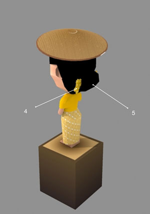 Aung San Suu Kyi Papercraft