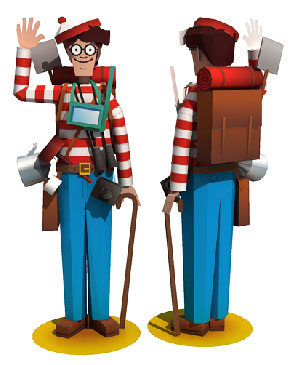 Where's Wally - Waldo paper craft