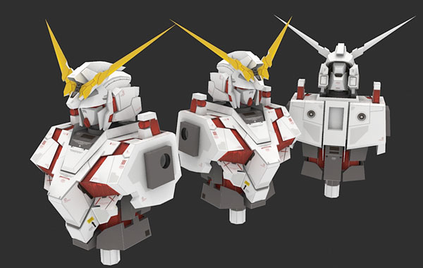 Unicorn Gundam Paper Model (Torso)