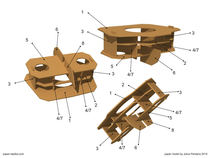 Hulkbuster Paper Model - Leg