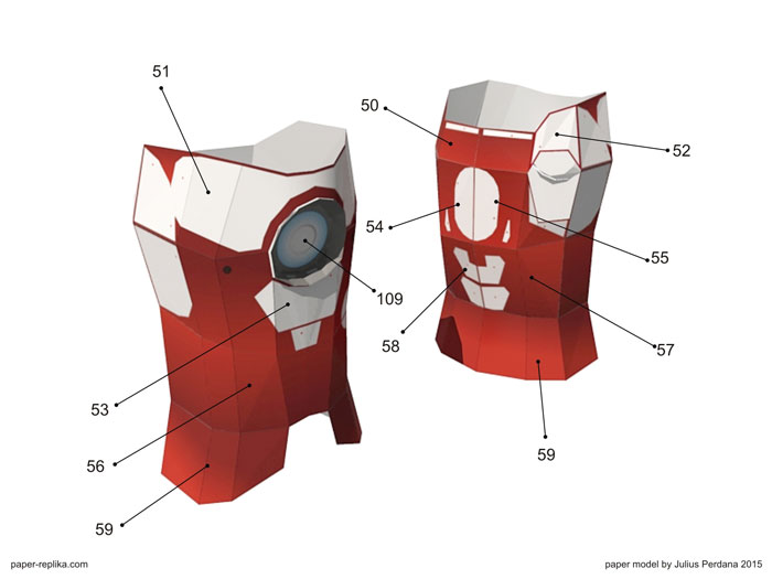 Hulkbuster Paper Model - Leg