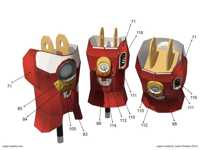 Hulkbuster Paper Model - Leg