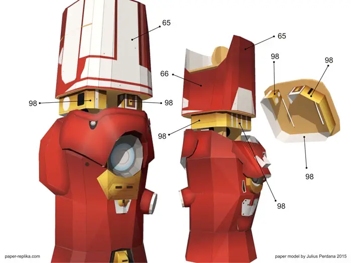 Hulkbuster Paper Model - Leg