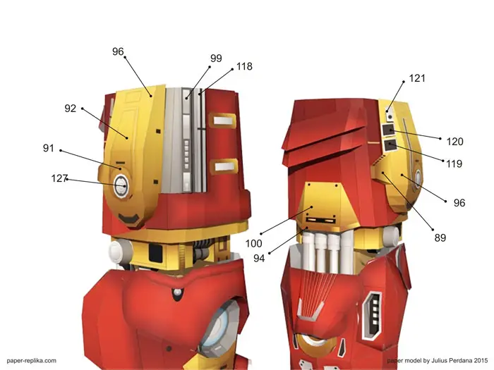 Hulkbuster Paper Model - Leg