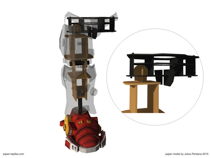 Hulkbuster Paper Model - Leg