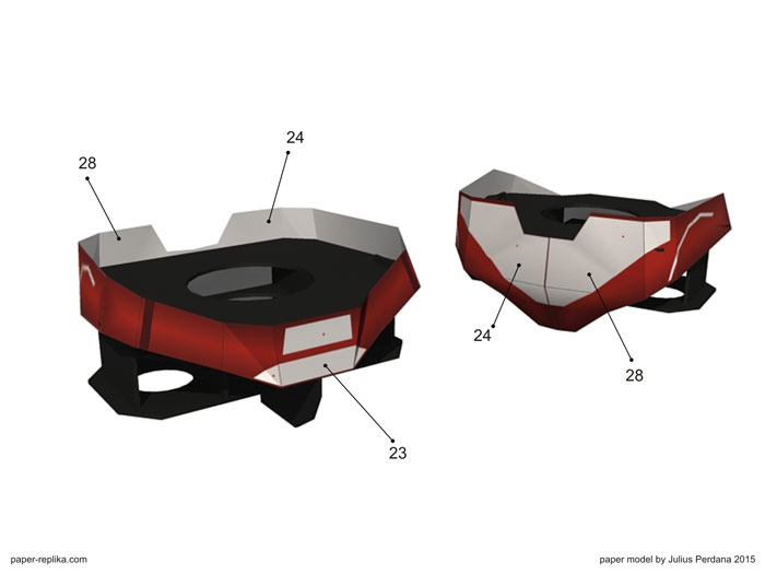 Hulkbuster Paper Model - Leg