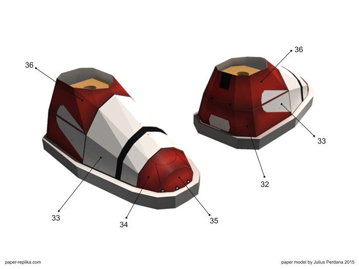 Hulkbuster Paper Model - Leg