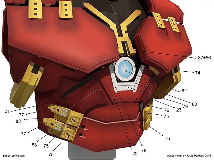 Hulkbuster Paper Model - Torso