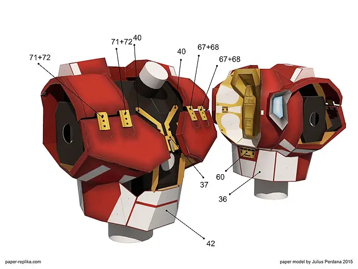 Hulkbuster Paper Model - Torso