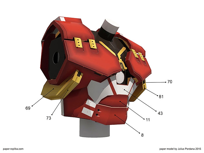 Hulkbuster Paper Model - Torso