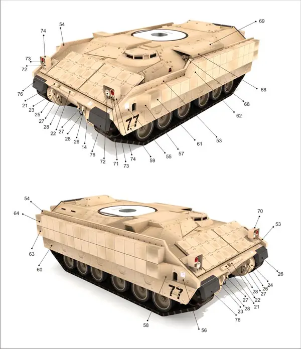 Free M2A2 Bradley 1/43