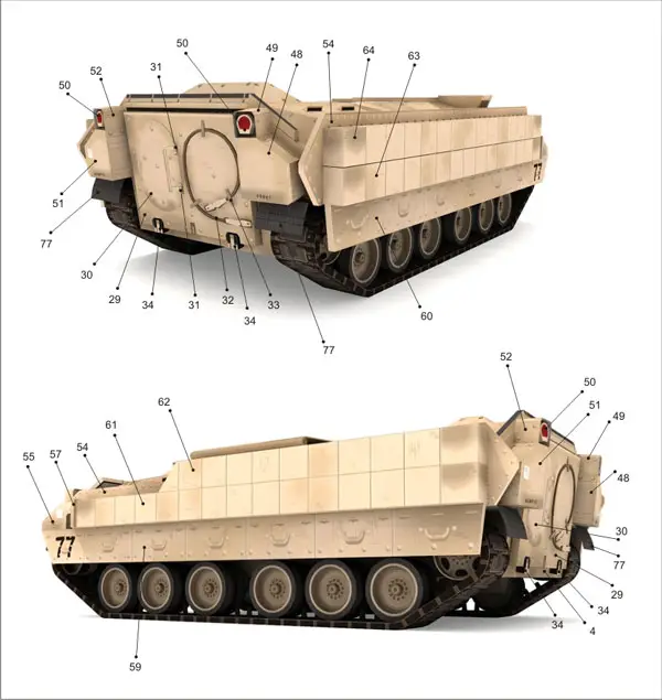 Free M2A2 Bradley 1/43