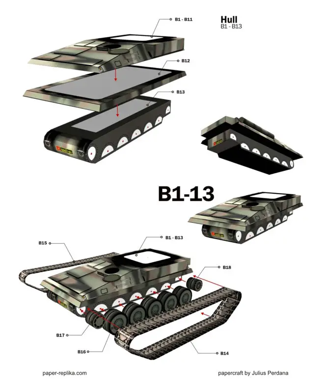 FV101 Scorpion Light Tank Papercraft