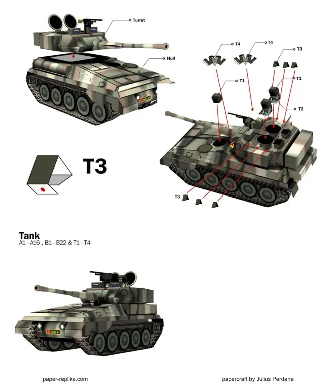 FV101 Scorpion Light Tank Papercraft